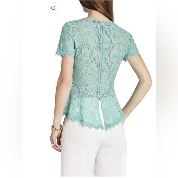 COPY - (2) BCBGMaxAZRIA “Evia” lace, peplum, unlined, short sleeves (1.) Med (2… - Picture 11 of 16